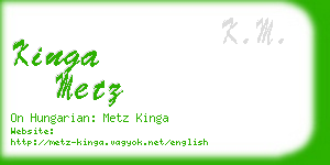 kinga metz business card